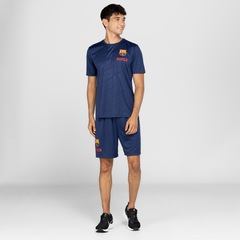Camiseta Barcelona Masculina Embossed - Foto 4