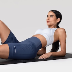 Bermuda Feminina Oxer Bolso Lateral Cós Médio Alta Compressão - Foto 5