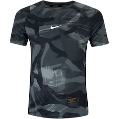 Camiseta Masculina Nike Dri-Fit Slim Top SS Camo Aop - Foto 7