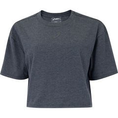 Blusa Cropped Feminina ASICS Manga Curta Malha - Foto 1