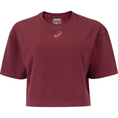 Blusa Cropped Feminina ASICS Manga Curta Malha - Foto 7