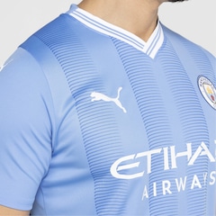 Camisa Manchester City I 23/24 Puma Torcedor - Masculina - Foto 7