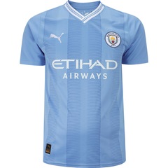 Camisa Manchester City I 23/24 Puma Torcedor - Masculina - Foto 11