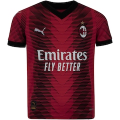 Camisa do Milan I 23/24 Puma Infantil Torcedor - Foto 1