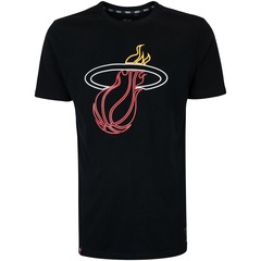 Camiseta Miami Heat Masculina NBA Logo Singn - Foto 7