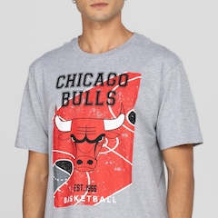 Camiseta Chicago Bulls Masculina NBA Manga Curta Backcourt - Foto 6