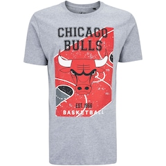 Camiseta Chicago Bulls Masculina NBA Manga Curta Backcourt - Foto 7