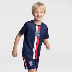 Kit de Uniforme PSG Infantil Mini Craque Camiseta + Calção - Foto 1