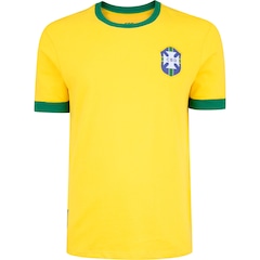 Camiseta da Seleção do Brasil CBD Retrô 70 Masculina - Foto 3