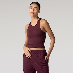 Camiseta Regata Feminina Oxer com Bojo Canelada Sem Costura - Foto 1