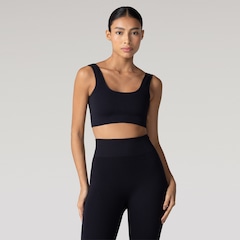 Top Fitness sem Bojo Oxer Média Sustentação Canelado Sem Costura - Foto 1