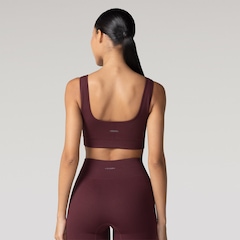 Top Fitness sem Bojo Oxer Média Sustentação Canelado Sem Costura - Foto 2