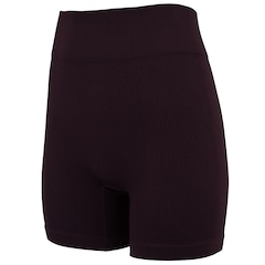 Short Feminino Oxer Canelado Sem Costura - Foto 1