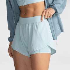 Short Feminino Oxer Duplo Laser Cut com Bermuda Interna - Foto 1