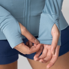 Jaqueta Oxer com Capuz Jogging com Bolso Seguro -Feminina - Foto 6