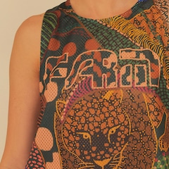 Blusa Cropped Feminina Farm Tela Mata Pontilhada - Foto 4