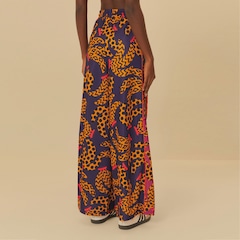 Calça Feminina Farm Politricô com Abertura Lateral Ethnic Bananas Bex - Foto 2
