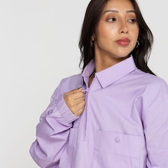 Camisa Polo Fila Manga Longa Ken Ripstop 1/4 Zip - Foto 6