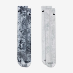 Kit de Meia Nike Cano Alto Everyday Plus Cush - Adulto - 2 Pares - Foto 2