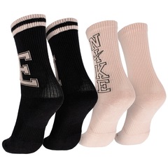 Kit de Meia Nike Cano Alto Everyday Plus Cushioned - Adulto - 2 Pares - Foto 2