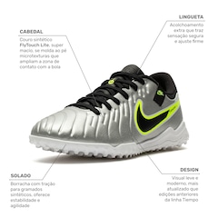 Chuteira Society Adulto Nike Tiempo Legend 10 Academy - Foto 3
