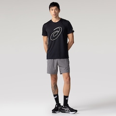 Bermuda Masculina ASICS 7 Mescla Plano - Foto 4