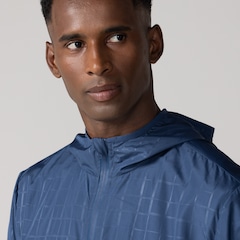 Jaqueta Corta-Vento Masculina Oxer com Capuz Tecido Plano Heat Embossed - Foto 4