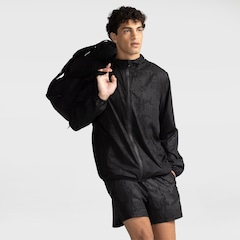 Jaqueta Corta-Vento Masculina Oxer com Capuz Tecido Plano Heat Embossed - Foto 1