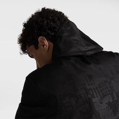 Jaqueta Corta-Vento Masculina Oxer com Capuz Tecido Plano Heat Embossed - Foto 6