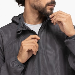 Jaqueta Corta-Vento Masculina Oxer com Capuz Tecido Plano Heat Embossed - Foto 7