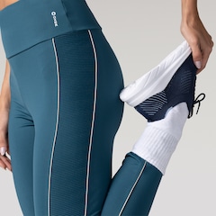 Calça Legging Feminina Oxer Textura New Média Compressão Cós Médio - Foto 5