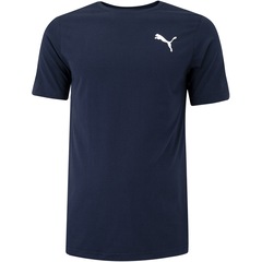 Camiseta Masculina Puma Manga Curta Essentials Small Cat Logo - Foto 1