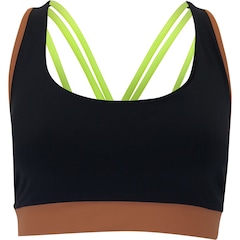 Top Fitness sem Bojo Lauf Baixa Sustentação Neon - Adulto - Foto 7