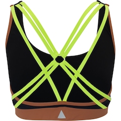 Top Fitness sem Bojo Lauf Baixa Sustentação Neon - Adulto - Video 1