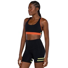 Top Fitness sem Bojo Lauf Baixa Sustentação Neon - Adulto - Foto 2