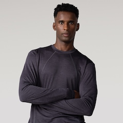Camiseta Oxer Manga Long Flat Mescla - Masculina - Foto 1