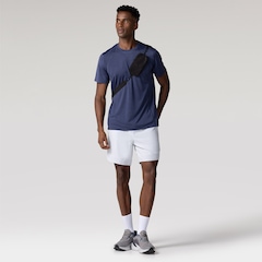 Camiseta Masculina Oxer Manga Curta Média Compressão Flat Mescla - Foto 3