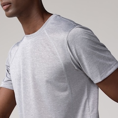 Camiseta Masculina Oxer Manga Curta Média Compressão Flat Mescla - Foto 4