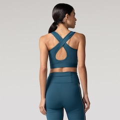 Top Fitness com Bojo Removível Oxer Alça Cruzada Textura Média Sustentação Adulto - Foto 3