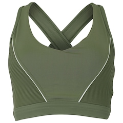 Top Fitness com Bojo Removível Oxer Alça Cruzada Textura Média Sustentação Adulto - Foto 1