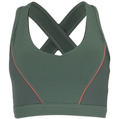 Top Fitness com Bojo Removível Oxer Alça Cruzada Textura Média Sustentação Adulto - Foto 1