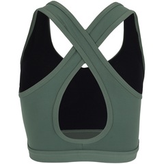 Top Fitness com Bojo Removível Oxer Alça Cruzada Textura Média Sustentação Adulto - Foto 2