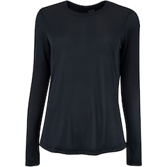 Camiseta Feminina Oxer Manga Longa Crepe Antiodor - Foto 1