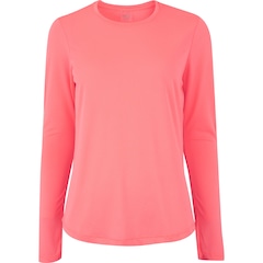 Camiseta Feminina Oxer Manga Longa Crepe Antiodor - Foto 1