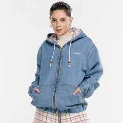 Jaqueta Piet Com Capuz Washed Denim - Foto 3