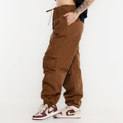Calça Piet Cotton Twill Trousers Brown - Foto 4