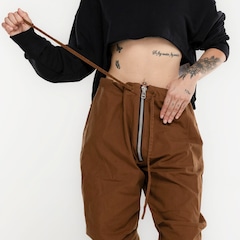 Calça Piet Cotton Twill Trousers Brown - Foto 7