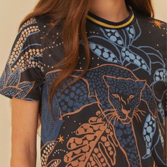 Camiseta Feminina Farm Manga Curta Dry Floresta Estelar - Foto 3