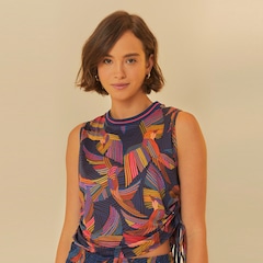 Camiseta Regata Feminina Farm Andorinha Listrada - Foto 3