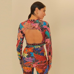 Blusa Cropped Feminina Farm Onça Cool - Foto 2